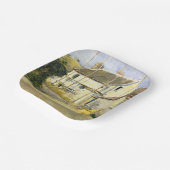 Huisvesting ( bouwwerk) papieren bordje (Gebogen)