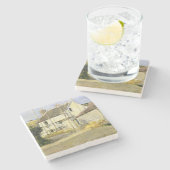 Huisvesting ( bouwwerk) stenen onderzetter (Zijkant)