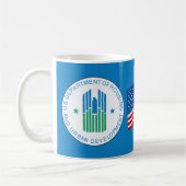 Huisvesting en stadsontwikkeling koffiemok (Links)