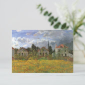 Huisvesting in Argenteuil door Monet, adreswijzigi Aankondiging (Staand voorkant)