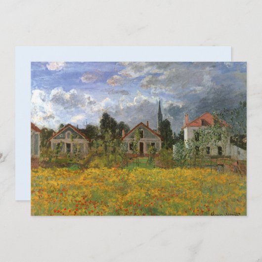 Huisvesting in Argentinië door Claude Monet,  kuns (Voorkant / Achterkant)