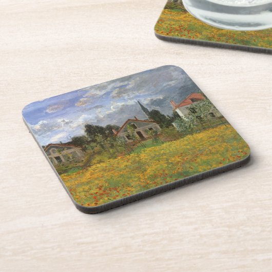 Huisvesting in Argentinië door Claude Monet,  kuns Bier Onderzetter (Linkerzijde)