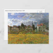 Huisvesting in Argentinië door Claude Monet,  kuns Briefkaart (Voorkant / Achterkant)