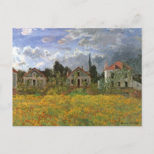Huisvesting in Argentinië door Claude Monet,  kuns Briefkaart (Voorkant)