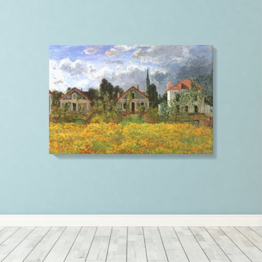 Huisvesting in Argentinië door Claude Monet,  kuns Canvas Afdruk (Insitu (Houten vloer))
