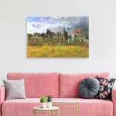 Huisvesting in Argentinië door Claude Monet,  kuns Canvas Afdruk (Insitu (Woonkamer))