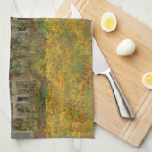 Huisvesting in Argentinië door Claude Monet,  kuns Theedoek (Quarter Fold)