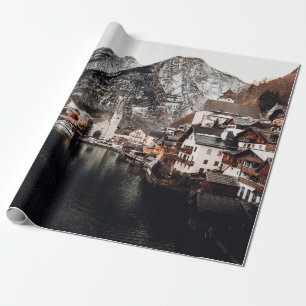 HUISVESTING IN HET BEDRIJF VAN WATER EN MOUNTAINE CADEAUPAPIER