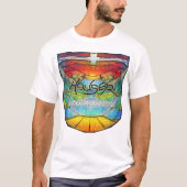 HUISVESTING - LICHTE UNISEX T-SHIRT (CREST FRONT) (Voorkant)