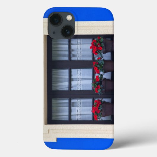 Huisvesting met bloemen in ramen Case-Mate iPhone case (Achterkant)
