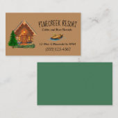 Huisvesting met kabelResort Visitekaartje (Voorkant / Achterkant)