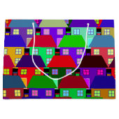  HUISVESTING RESIDENTIËLE KLEURRIJKE HUIZEN GROOT CADEAUZAKJE (Voorkant)