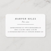 Huisvesting Rover/grooming Visitekaartje (Achterkant)