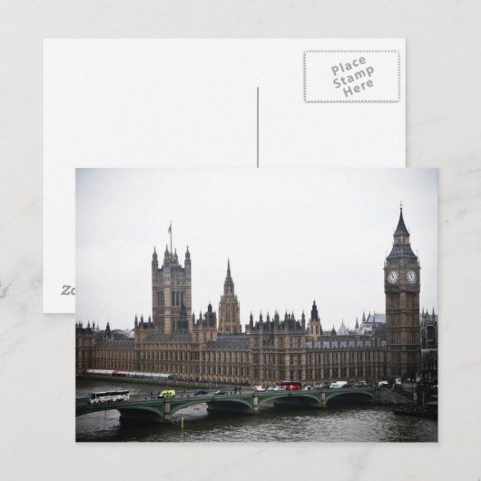 Huisvesting van de Briefkaarten van het Parlement (Voorkant / Achterkant)