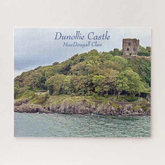 Huisvesting van het oude Gaelic Dunollie-kasteel,  Legpuzzel (Horizontaal)