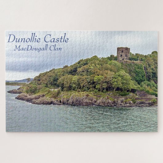 Huisvesting van het oude Gaelic Dunollie-kasteel,  Legpuzzel (Horizontaal)
