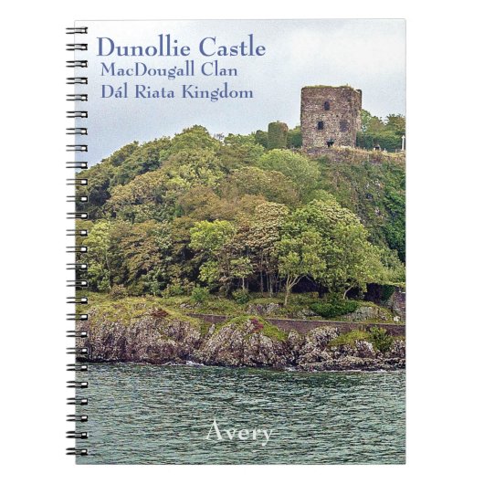 Huisvesting van het oude Gaelic Dunollie-kasteel,  Notitieboek (Voorkant)