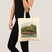 Huisvesting van het oude Gaelic Dunollie-kasteel,  Tote Bag (Voorkant (product))