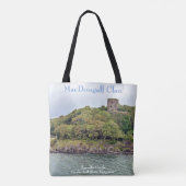 Huisvesting van het oude Gaelic Dunollie-kasteel,  Tote Bag (Achterkant)