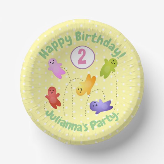 Huisvesting van snoep cartoon papieren kommen (Voorkant)