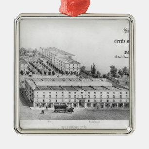 Huisvesting van werknemers metalen ornament
