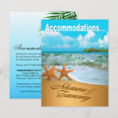 Huisvesting voor strandhuwelijk Zeesterren Koppel Kaart (Voorkant / Achterkant)