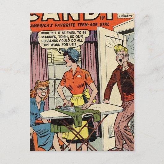 Huisvestingen en huishouden briefkaart (Voorkant)