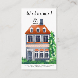 Huisvestingskosten afbeelding en logo Airbnb Visitekaartje
