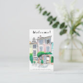 Huisvestingskosten afbeelding en logo Airbnb Visitekaartje (Staand voorkant)