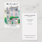 Huisvestingskosten afbeelding en logo Airbnb Visitekaartje (Voorkant / Achterkant)