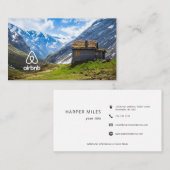 Huisvestingskosten afbeelding en logo Airbnb Visitekaartje (Voorkant / Achterkant)