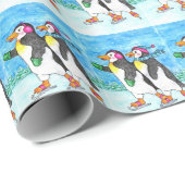 Huisvestingspapier voor pinguïn cadeaupapier (Rol Hoek)