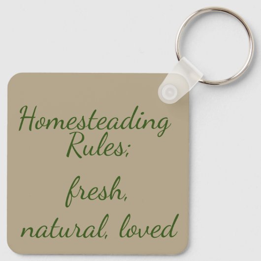 Huisvestingsregels Sleutelhanger (Achterkant)