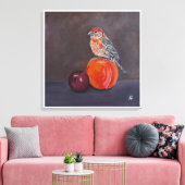 Huisvink's Middagrust Schilderij van Alfred Fox Canvas Afdruk (Insitu (Woonkamer))