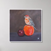 Huisvink's Middagrust Schilderij van Alfred Fox Canvas Afdruk (Voorkant)