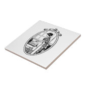  huisvrouw Baking Tegeltje (Zijkant)