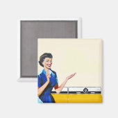 Huisvrouw en New Washer Magneet (Voorkant / Achterkant)