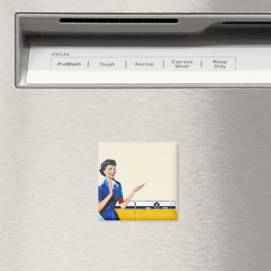 Huisvrouw en New Washer Magneet (Insitu (Vaatwasser))