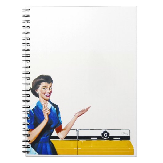 Huisvrouw en New Washer Notitieboek (Voorkant)
