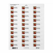  huisvrouw errands run retour adres label (Full Sheet)