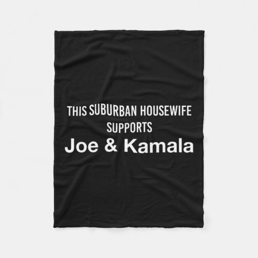 Huisvrouw Joe Biden Kamala Harris Fleece Deken (Voorkant)