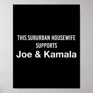 Huisvrouw Joe Biden Kamala Harris Poster