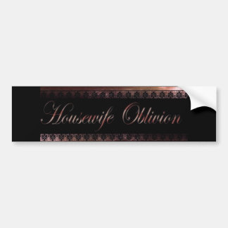 Huisvrouw Oblivion Bumpersticker
