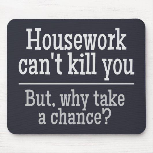 HUISWERK aangepaste mousepad Muismat (Voorkant)