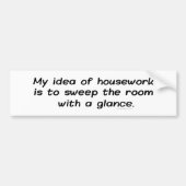 Huiswerk Bumpersticker (Voorkant)