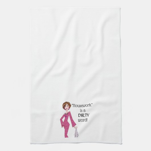'Huiswerk' is een DIRTY woord! keukenhanddoek (Verticaal)