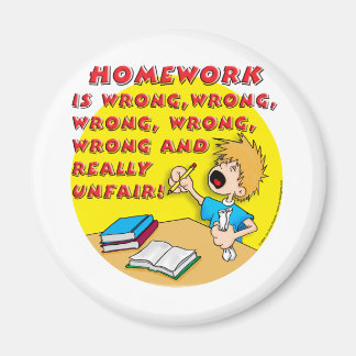 Huiswerk is fout! (jongen) magneet