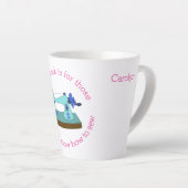 Huiswerk is voor hen die niet weten hoe ze moeten latte mok (Rechterhoek)