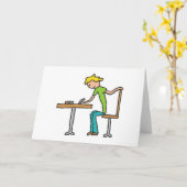 huiswerk kaart (Gele Bloem)