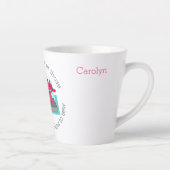 Huiswerk - naaimachine - gepersonaliseerd latte mok (Rechts)